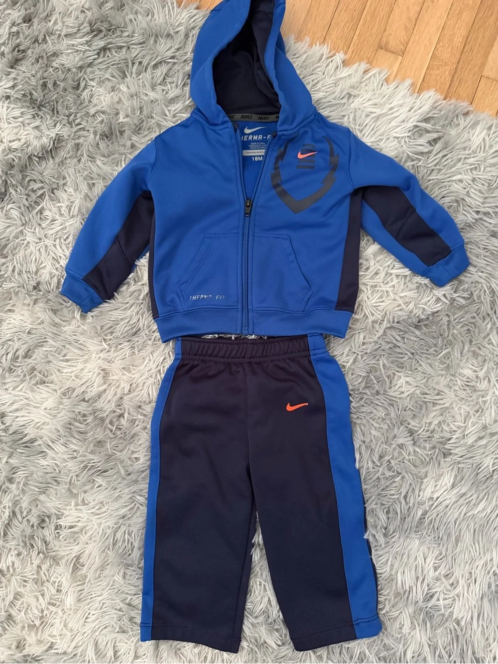 Nike Royal Blue & Navy Toddler Hoodie and Joggers Set